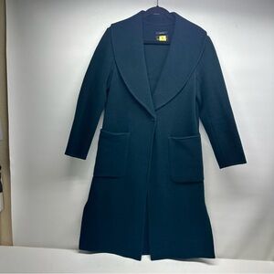 Club Mónaco Italian Wool Elegant dark green Women's Coat size M